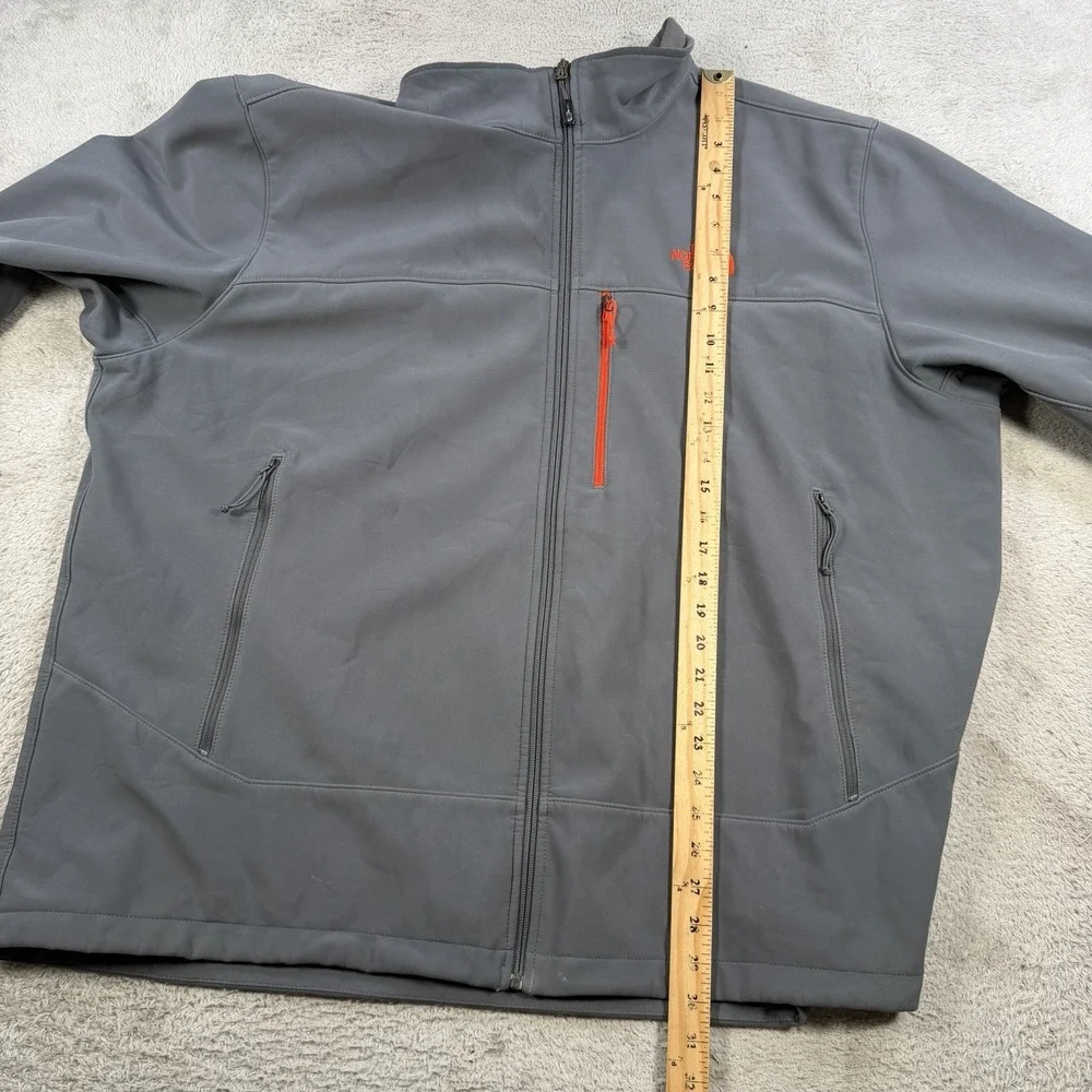 The North Face Jacket Mens 3XL Grey Fleece Full Zip Pocket Long Sleeve Outdoor